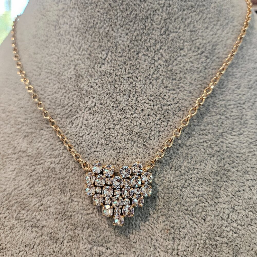 Rebekah Price Cherish Gold Heart Necklace